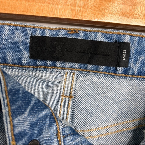 Alexander Wang Womens Size 25 Blue Cult Side Zip Jeans Non Stretch Denim Ankle - Picture 9 of 10